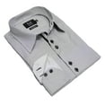 thumbnail image 1 of Elie Balleh Grey Solid Hexagon Men's Button Down Shirt, 1 of 1
