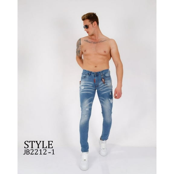Elie Balleh Light Blue Denim Jeans Pants