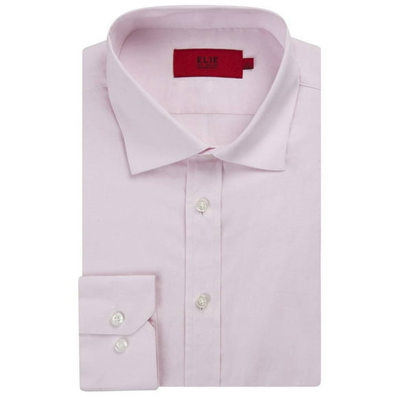 Elie Balleh Men's 100% Cotton Slim Fit Long Sleeve Solid Dress Shirt - Colors