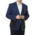 thumbnail image 1 of Elie Balleh Men's EBBW1542 Two Tone Slim Fit Jacket - Navy - 2XL, 1 of 2