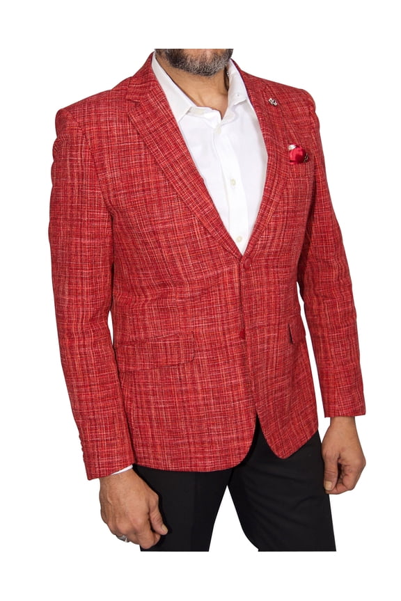 Men's Red Blazer Jacket Sport Coat