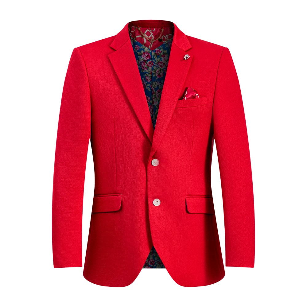 Elie Balleh Men's Red Solid Blazers Sports Coat Jacket - Walmart.com