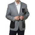 thumbnail image 1 of Elie Balleh Men's Two Tone Slim Fit Jacket Two Button Sport Coat - Colors, 1 of 1