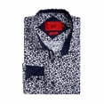 thumbnail image 1 of Elie Balleh Men's White Slim Fit Floral Print Button-Down Shirt, 1 of 1