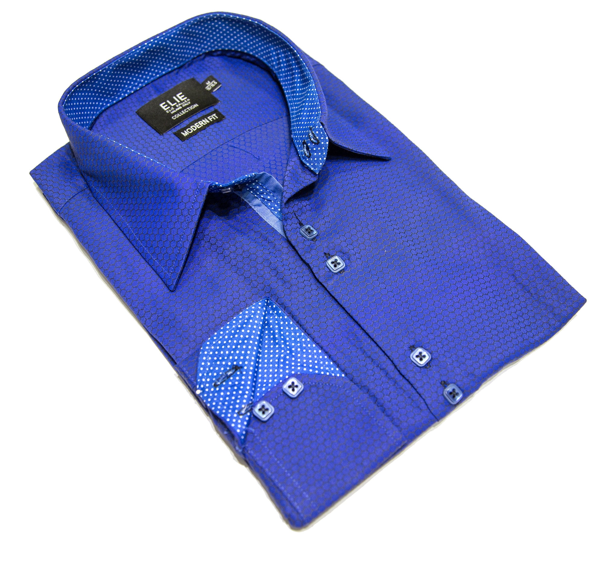 Elie Balleh Grey Solid Hexagon Boy's Button Down Shirt - Walmart.com Elie Balleh Grey Solid Hexagon Boy's Button Down Shirt - Walmart.com
