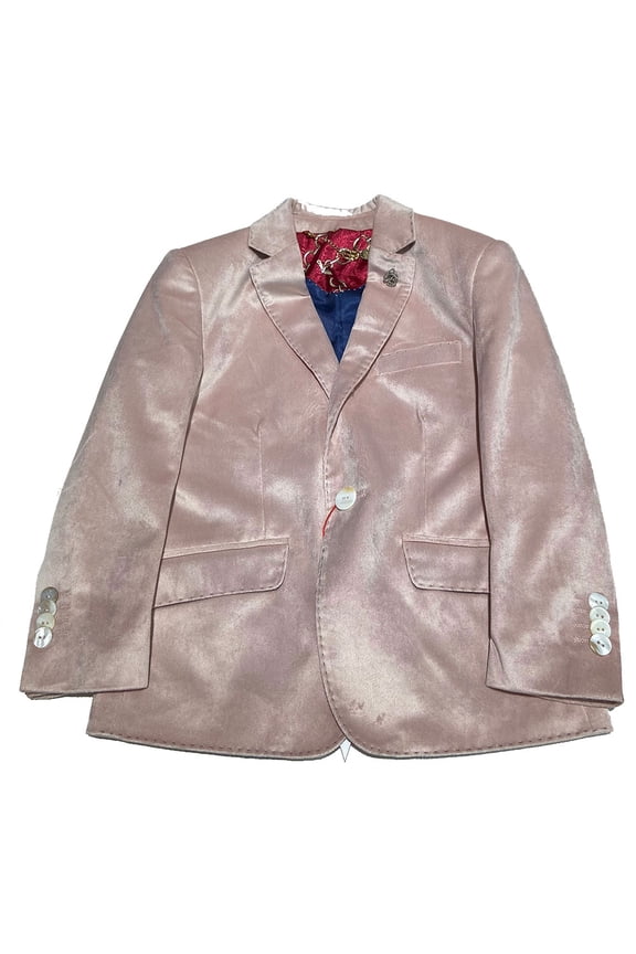Pink Velvet Boy's Blazers Sports Coat Jacket