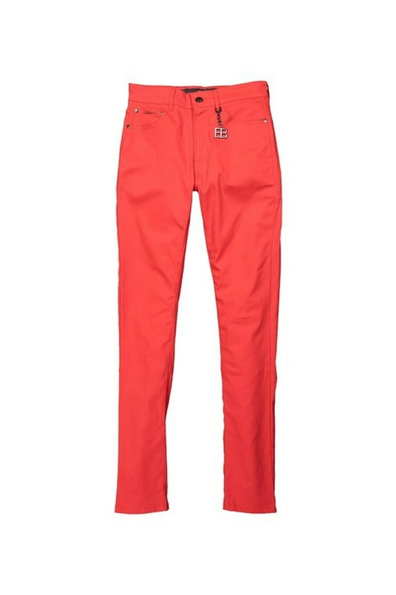 Red Cotton Stretch 5 Packet Twill Pants