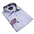 thumbnail image 1 of Elie Balleh White Diamond Grid Men's Button Down Shirt, 1 of 1