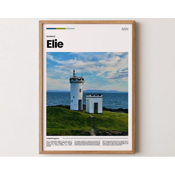 Elie Poster, Elie Print, Elie Photo, Elie Art, Scotland Poster, Scotland Print, Travel Poster Gift, 8x12 UNFRAMED