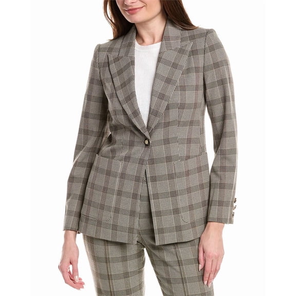 Elie Tahari womens Blazer, 6, Blue