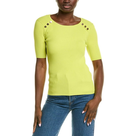 Elie Tahari womens  Gemma Sweater, s, Green