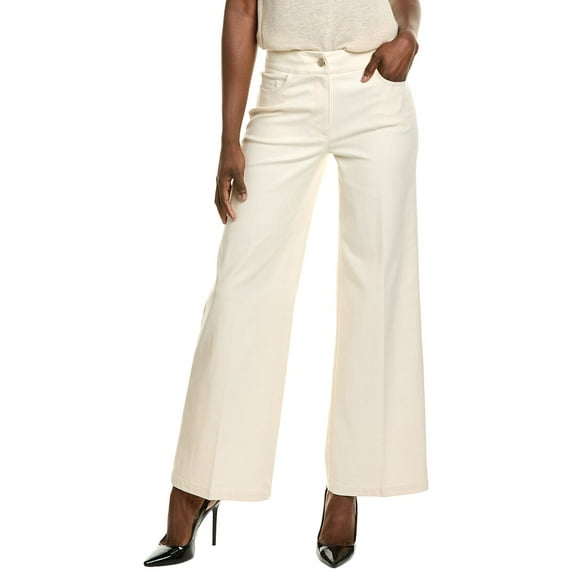 Elie Tahari womens Leith Pant, 8, White
