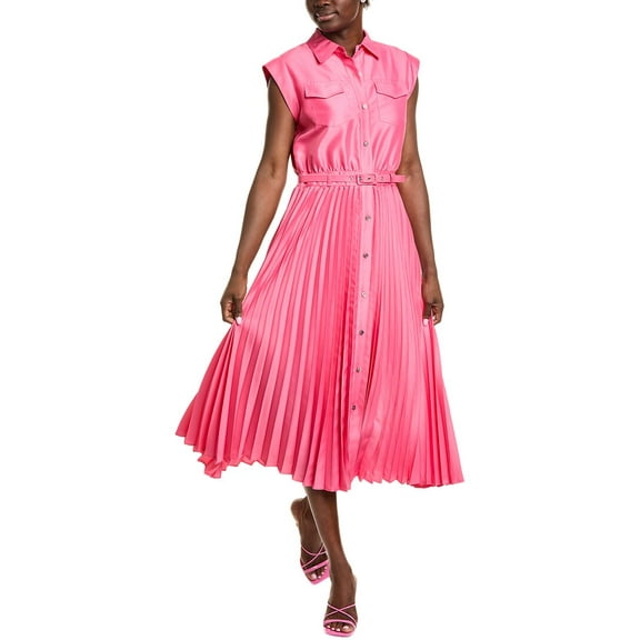 Elie Tahari womens  Natalya Shirt Dress, s, Pink