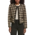 thumbnail image 1 of Elie Tahari womens  Oversized Houndstooth Jacket, s, White, 1 of 3