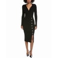 thumbnail image 1 of Elie Tahari womens  Rib Knit Midi Dress, s, Black, 1 of 3