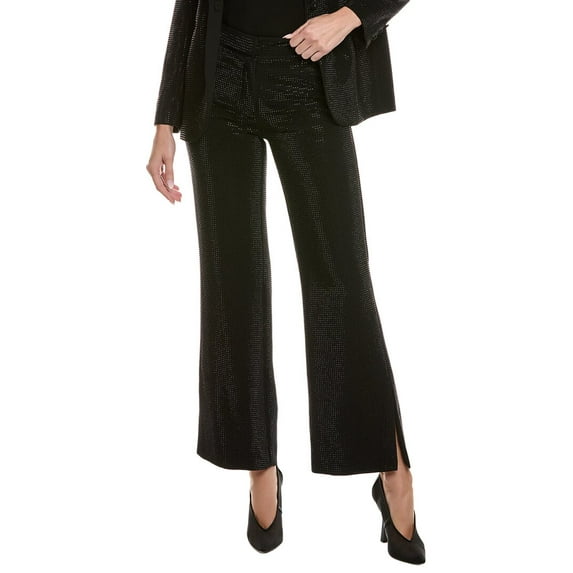 Elie Tahari womens The Briella Rhinestone Pant, 16, Black