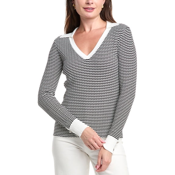 Elie Tahari womens The Carlotta Sweater, m, Black