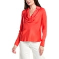 thumbnail image 1 of Elie Tahari womens  The Ciaran Silk-Blend Blouse, l, Red, 1 of 3