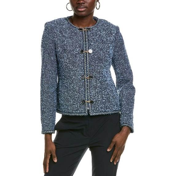 Elie Tahari womens The Dionne Jacket, xs, Blue