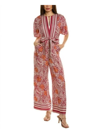 Tahari jumpsuit best sale red