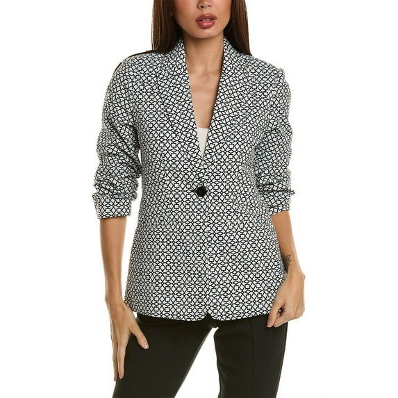 Elie Tahari womens The Jenna Blazer, 14, White