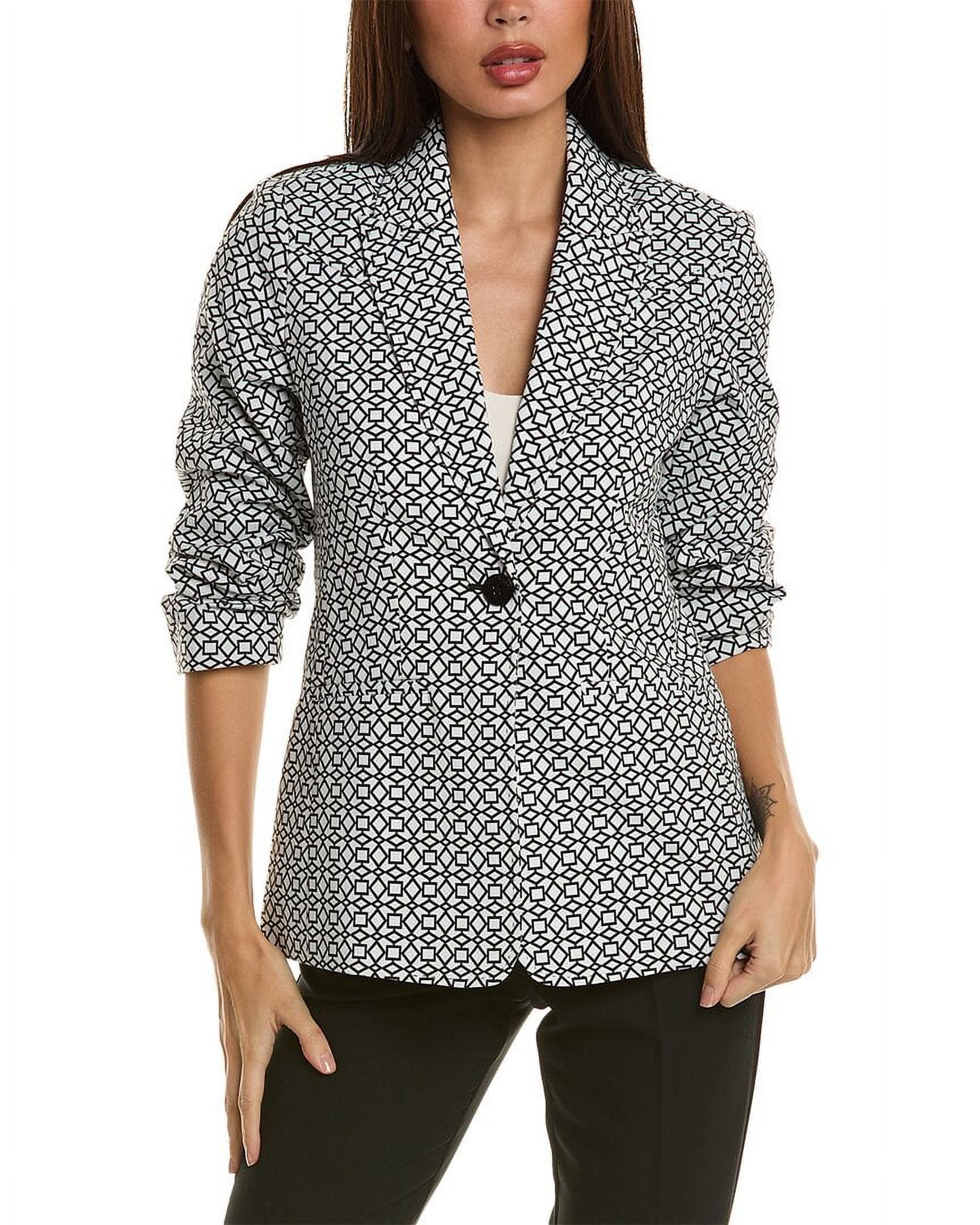 elie tahari white blazer
