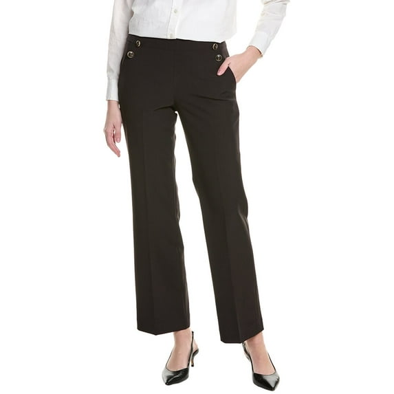 Elie Tahari womens The Jolie Pant, 12, Black