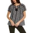 thumbnail image 1 of Elie Tahari womens  The Juliana Silk Blouse, m, Black, 1 of 3