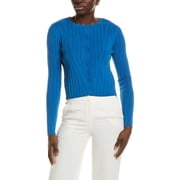 Elie Tahari womens The Lori Cardigan, XL, Blue