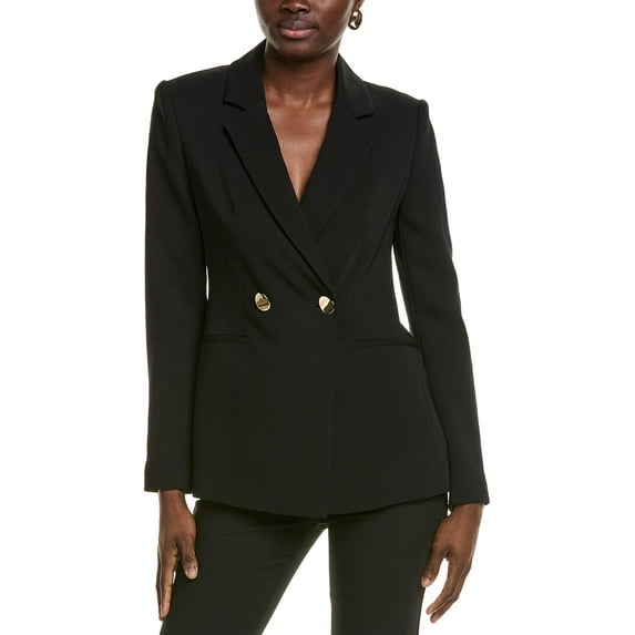 Elie Tahari womens The Melanie Blazer, 14, Black