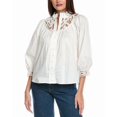 thumbnail image 1 of Elie Tahari womens  The Rylan Lace Blouse, XL, White, 1 of 3