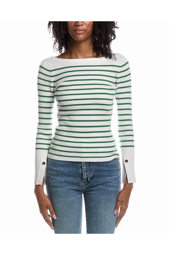 womens The Sula Boatneck Sweater, m, White