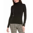 thumbnail image 1 of Elie Tahari womens  Turtleneck Rib Sweater, XL, Black, 1 of 3