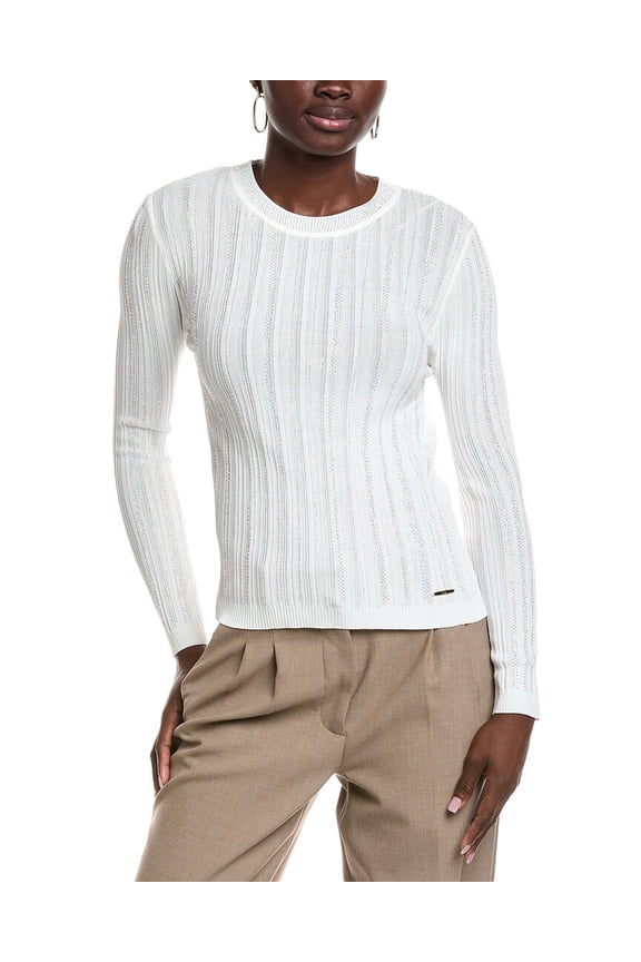 womens Studded Top, xs, White