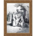 thumbnail image 1 of Eliezer and Rebekah 24x20 Gold Ornate Wood Framed Canvas Art by Gustave Dore, 1 of 2