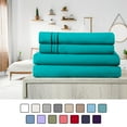 thumbnail image 1 of Elif Full Size Bed Sheets Set Microfiber Machine Washable, Teal, 1 of 5