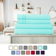 thumbnail image 1 of Elif Twin XL Extra Long Size Bed Sheets Set Microfiber Machine Washable, Aqua, 1 of 5