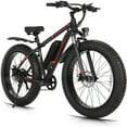 thumbnail image 1 of Elifine 26"x4.0 Fat Tire Electric Bike, 624Wh Battery, 48V 500W Ebike Electric Mountain Bike, Cruise Control Mode, Adult E Bikes for Men, LCD Meter, 7-Speed Snow Bike Beach E-Bike for Adults UL2849, 1 of 9