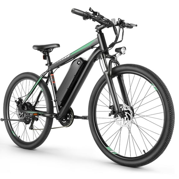 Elifine 27.5" Electric Mountain Bike for Adult 500W Electric Bicycle with 48V 10.4Ah Long-Lasting Battery, LCD, Lockable Suspension Fork, 5 Riding Modes, 21 Speed Mountain Ebike, UL2849