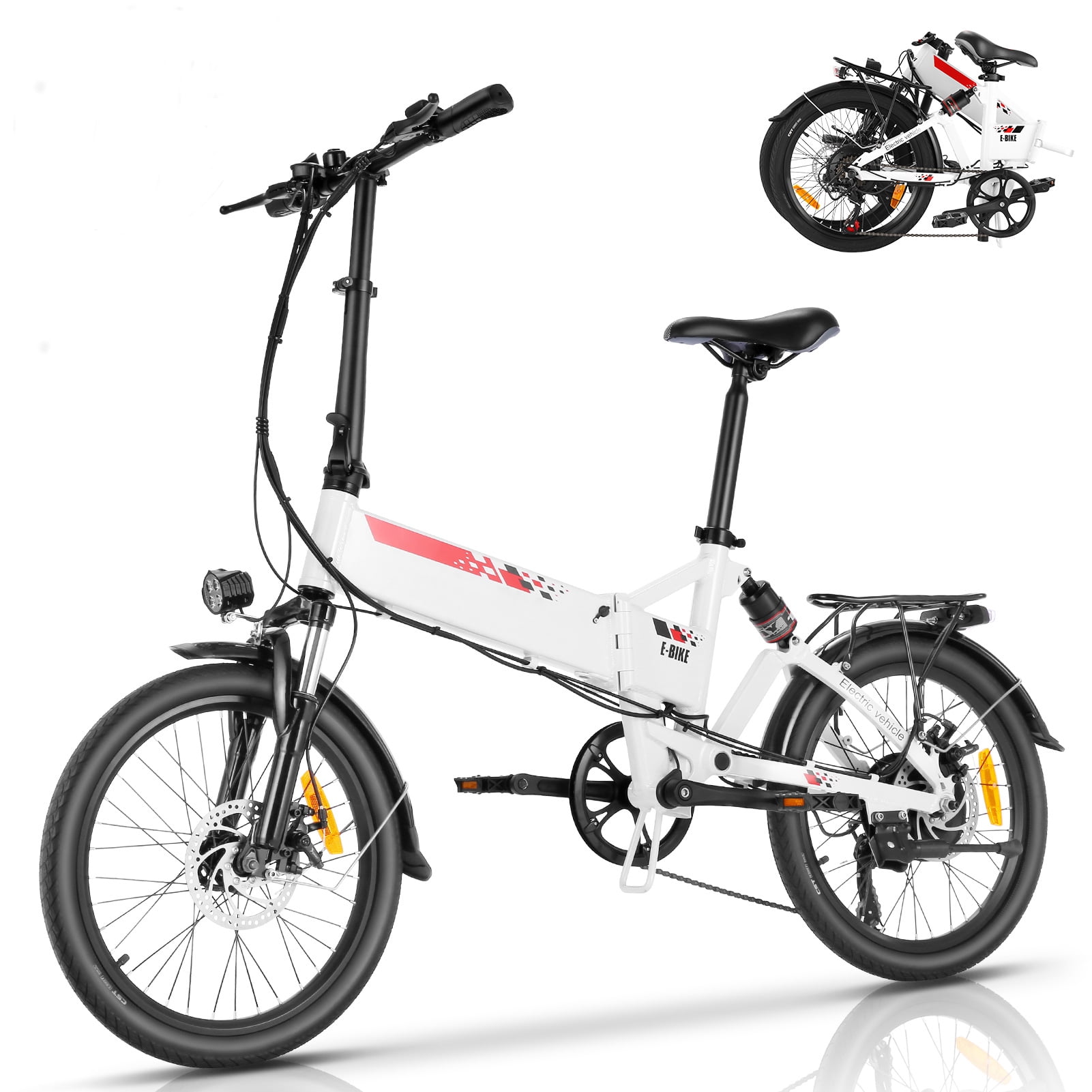 elife qdos 6sp 24v 250w folding electric bike