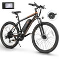thumbnail image 1 of Elifine 500W 26" Electric Bike, 2.1" Electric Mountain Bicycle for Adults, 499Wh 48V 10.4Ah Battery 19.8MPH 60Miles 3H Fast Charge Ebike,Lockable Suspension Fork, Shimano 21 Speed UL2849 Certified, 1 of 6