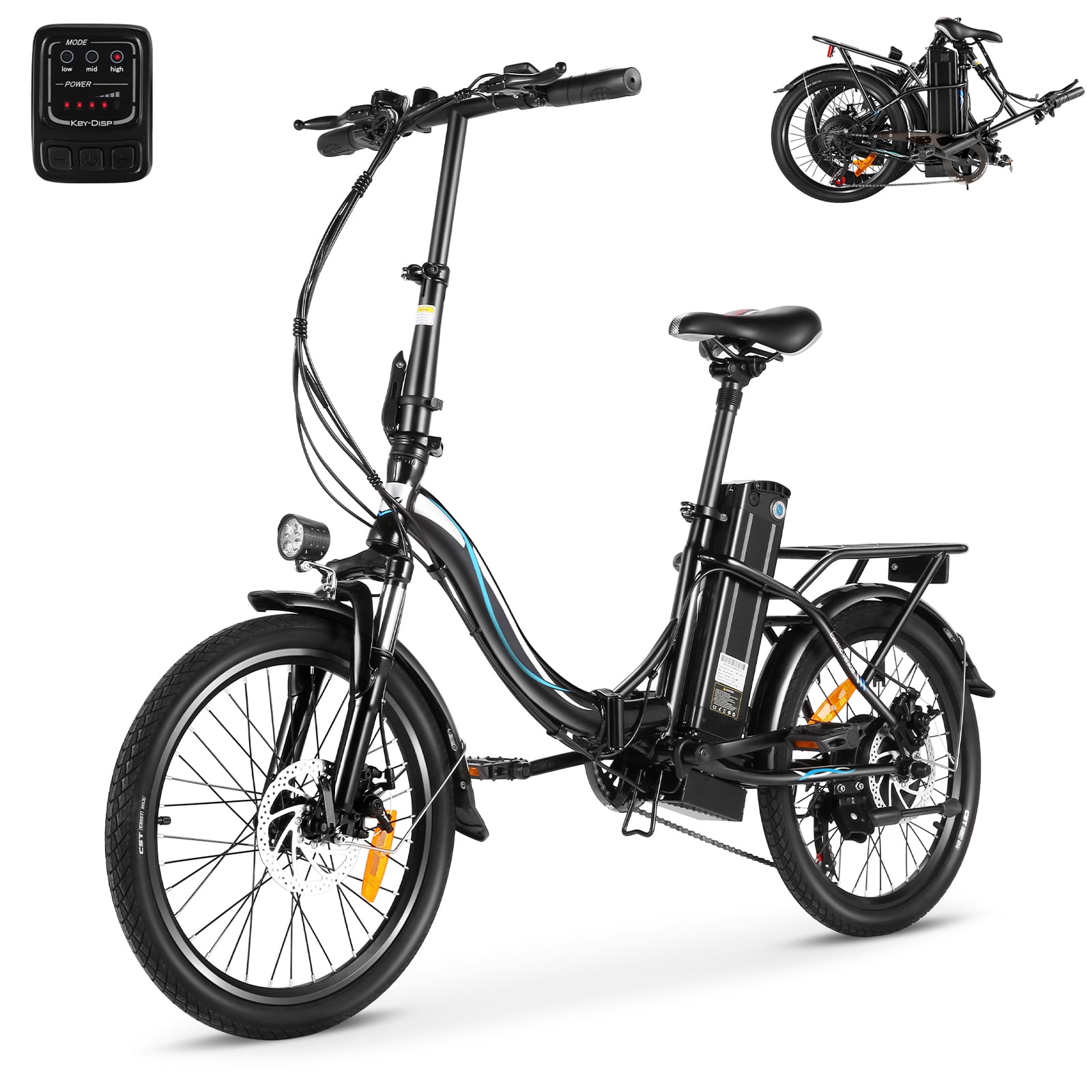 YOCLE 26" Electric Bike For Adults With 288Wh 36V 8AH Removable Battery