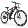 thumbnail image 1 of Elifine Electric Bike, 27.5" Ebike for Adults 500W Adult E-bicycles Electric Mountain Bike, 48V 10.4Ah Battery, Mountain E Bike, Lockable Suspension Fork Ebike for Mountain Beach Snow, UL2849, 1 of 9