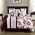 thumbnail image 1 of Elight Home-Lalonde Embroidery 7-PC Queen Comforter Set - Elight Home 21177Q, 1 of 7