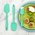 thumbnail image 1 of 3 Piece Silicone Spatula Set - Tiffany Blue, 1 of 10