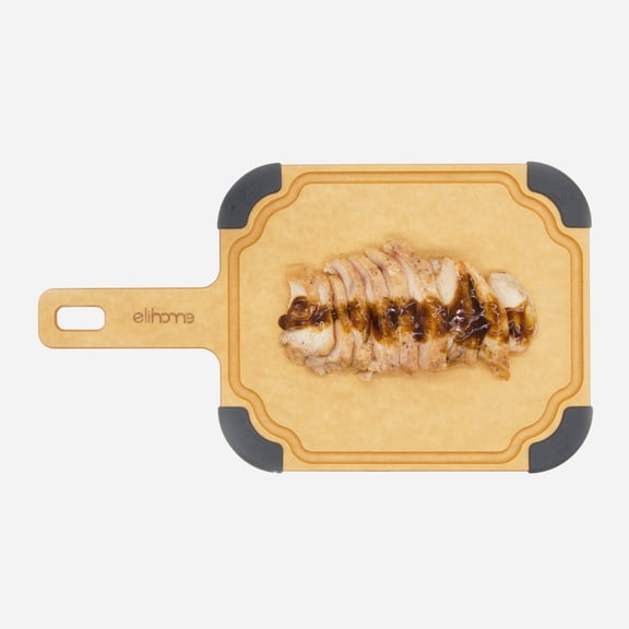 Elihome Paddle Series Cutting and Serving Board, Wood Paper Composite, 13" x 7"