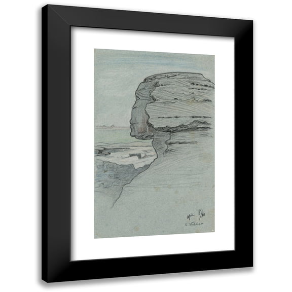 Elihu Vedder 13x18 Black Modern Framed Museum Art Print Titled - The Sphinx, Egypt (1890)