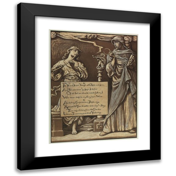 Elihu Vedder 19x24 Black Modern Framed Museum Art Print Titled - The Divorce of Reason (1883-1884)