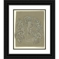 thumbnail image 1 of Elihu Vedder 20x24 Black Ornate Framed Double Matted Museum Art Print Titled: Apollo And&nbsp;Attendants (ca.&nbsp;1893), 1 of 5