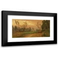 thumbnail image 1 of Elihu Vedder 24x14 Black Modern Framed Museum Art Print Titled - Near Villa Ansidei Perugia, Sunset (1873-1880), 1 of 1